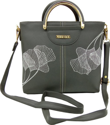 

Sileriya bags Girls Evening/Party, Casual, Formal, Sports Grey PU, Linen, Synthetic Fabric Sling Bag