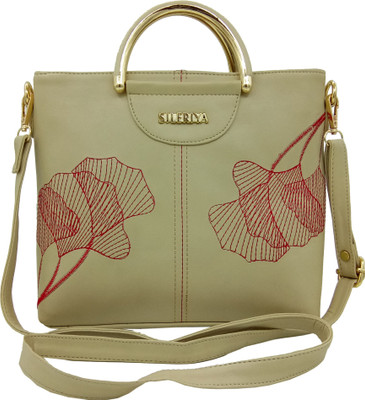 

Sileriya bags Girls Evening/Party, Casual, Formal, Sports Beige PU, Linen, Synthetic Fabric Sling Bag