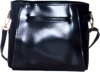 

Karpasam Women Casual, Formal Black PU Sling Bag