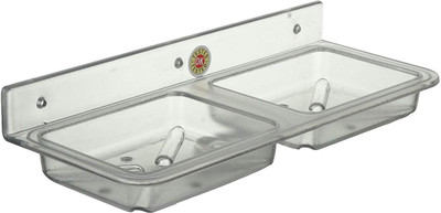 

Spiry Abs Double Soap Dish Soap holder(CLEAR)