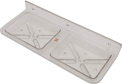 

Spiry Abs Double Soap Dish Soap holder(CLEAR)