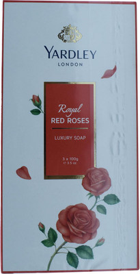 

Yardley London Royal Red Roses Luxury Soap - 300g (3.5oz) (3x100g)(300 g, Pack of 3)