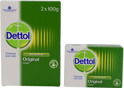 

Dettol Anti-Bacterial Original Soap - 2x100g(100 g, Pack of 2)