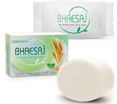 

Bhaesaj Fairness Rice Milk Whitening Soap With Vitamin E And Fruit Extract For Women and Men(130 g)