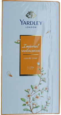 

Yardley London Imperial Sandalwood Luxury Soap - 300g (3.5oz) (3x100g)(300 g, Pack of 3)