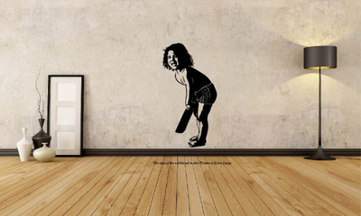 PEACOCKRIDE 100 cm Sachin Tendulkar as Little Master Self Adhesive Sticker(Pack of 1)