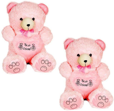 

Riva Combo of two-2Feet Jumbo Teddies in Pink Colour - 60 cm(Pink)