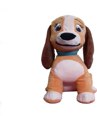 

Toyland brown color dog - 16 cm(brown and white)