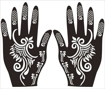 

ivana's Ivana's India Henna Tattoo Stencil Set for Women Girls Hand Finger Body Paint Temporary Tattoo(tatto)
