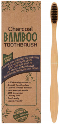 

OXGENTA ™ Organic Natural Bamboo Toothbrush - Charcoal Infused Ultra Soft Toothbrush(Pack of 75)