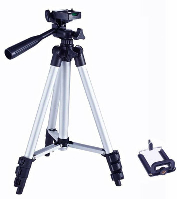 

Czech Tripod-3110 Portable Camera Tripod With Three-Dimensional Head & Quick Release Plate Tripod TS14 Tripod Kit(BLACK,SILVER, Supports Up to 1500 g)