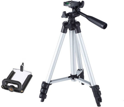 

DILURBAN Tripod-3110 Portable Camera Tripod With Three-Dimensional Head & Quick Release Plate Tripod TP30 Tripod Kit(BLACK,SILVER, Supports Up to 1500 g)