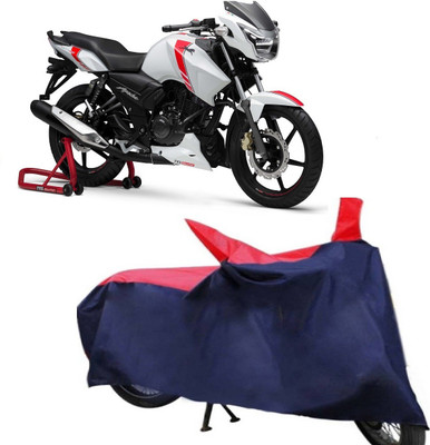 Autoridez Two Wheeler Cover for TVS(Apache RTR 160, Red, Blue)