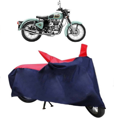 Autoridez Two Wheeler Cover for Royal Enfield(Classic 350, Red, Blue)