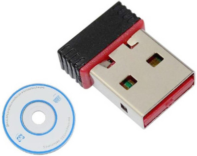 

TOLERAR High Speed Mini WiFi Dongle Receiver 300Mbps, USB 2.0 Wireless LAN Card , Network Connector, nano external dongle_02 USB Adapter(Multicolor)