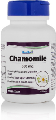 

HealthVit Chamomile 350 mg 60 Capsules For Cold & Mouth Sores(60 No)