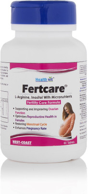 

HealthVit Fertcare Fertility Care Formula For Women 60 Tablets(60 No)