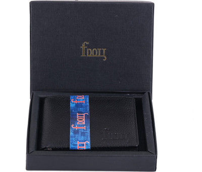 

F DOTT Men Black Genuine Leather Wallet(7 Card Slots)