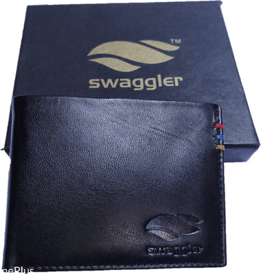 

swaggler Men Black Genuine Leather Wallet(6 Card Slots)