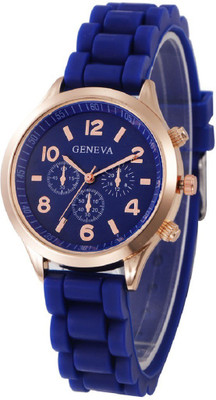 

Geneva Platinum Blue Dial GP-379 Watch - For Women