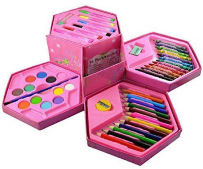 

Ishancreation 46 Pieces Art & Craft color Kit for kids