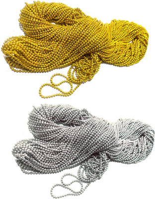 

Kwizy Ball Chain for Jewelry Making Decorating Craft Work Combo (Pack of 5 Mtr Each)
