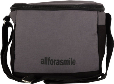 

allforasmile Best Lunch Bag | Lunch Bag with Carrier Strap | Eco-Friendly Cotton Canvas (Grey) Lunch Bag(Grey, 6 L)