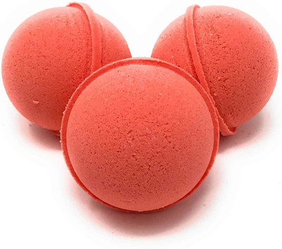 

Seychelles Incense Seychelles Tea Rose Fizzy Bath Bombs with Rose Petals (120gmEach), Pack of 3(120 g)