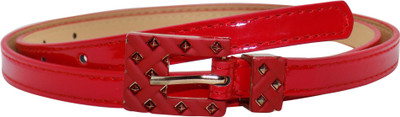 

Forty Hands Women Casual Red Artificial Leather Belt