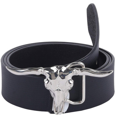 

Sri Men Casual, Party Black Genuine Leather Belt