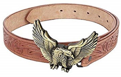 

SRI Men Brown Genuine Leather Belt