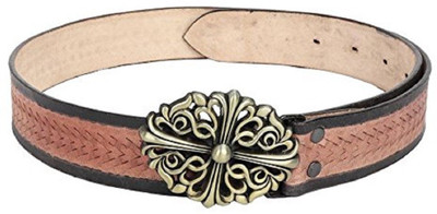 

SRI Men Brown Genuine Leather Belt