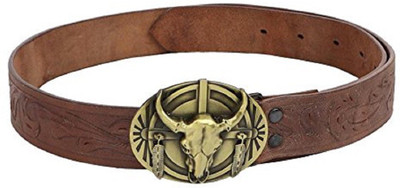 

SRI Men Brown Genuine Leather Belt