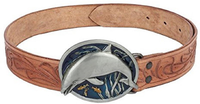 

SRI Men Brown Genuine Leather Belt
