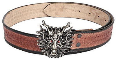 

SRI Men Brown Genuine Leather Belt