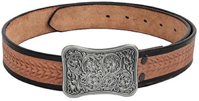 

SRI Men Brown Genuine Leather Belt