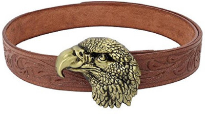 

SRI Men Brown Genuine Leather Belt