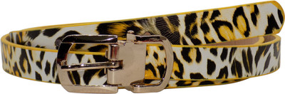 

Forty Hands Women Casual Yellow Artificial Leather Belt