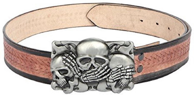 

SRI Men Brown Genuine Leather Belt