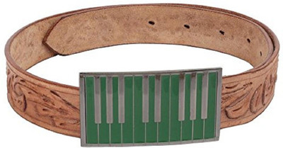 

SRI Men Brown Genuine Leather Belt