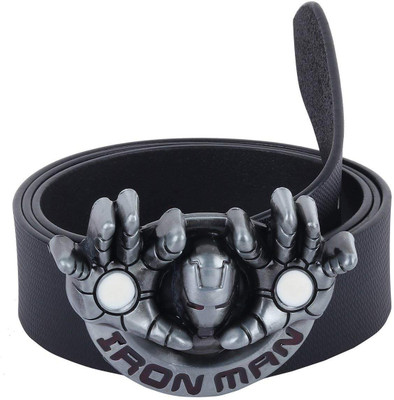 

SRI Men Black Genuine Leather Belt