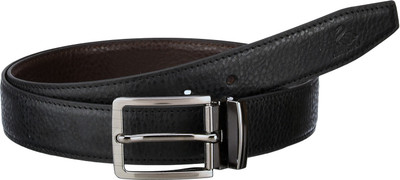 

ASIANSWAN Men Formal Black Artificial Leather Reversible Belt, Black & brown