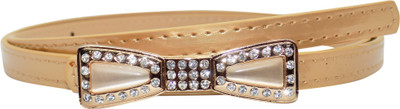 

Forty Hands Women Casual Gold Artificial Leather Belt