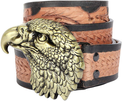 

SRI Men Brown Genuine Leather Belt