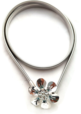 

Vritraz Women Casual Silver Metal Belt