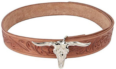 

SRI Men Brown Genuine Leather Belt