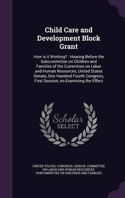 Child Care and Development Block Grant(English, Hardcover, unknown)