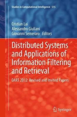Distributed Systems and Applications of Information Filtering and Retrieval(English, Paperback, unknown)