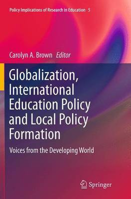 Globalization, International Education Policy and Local Policy Formation(English, Paperback, unknown)