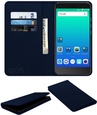 ACM Flip Cover for Yu Yunique 2(Blue, Cases with Holder, Pack of: 1)